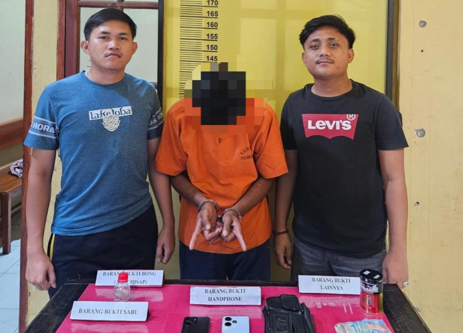 Polres Rohil Ciduk Pelaku Pengedar 2,31 Gram Sabu