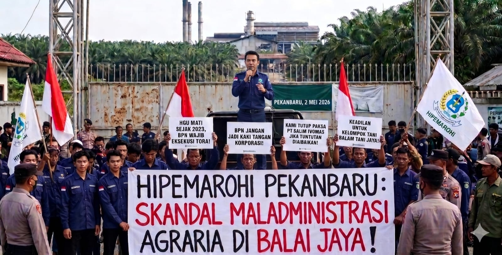 Diduga HGU PT SIP Mati, Tapi Masih Beroperas, Hipemarohi Tolak Ekseskusi Tora