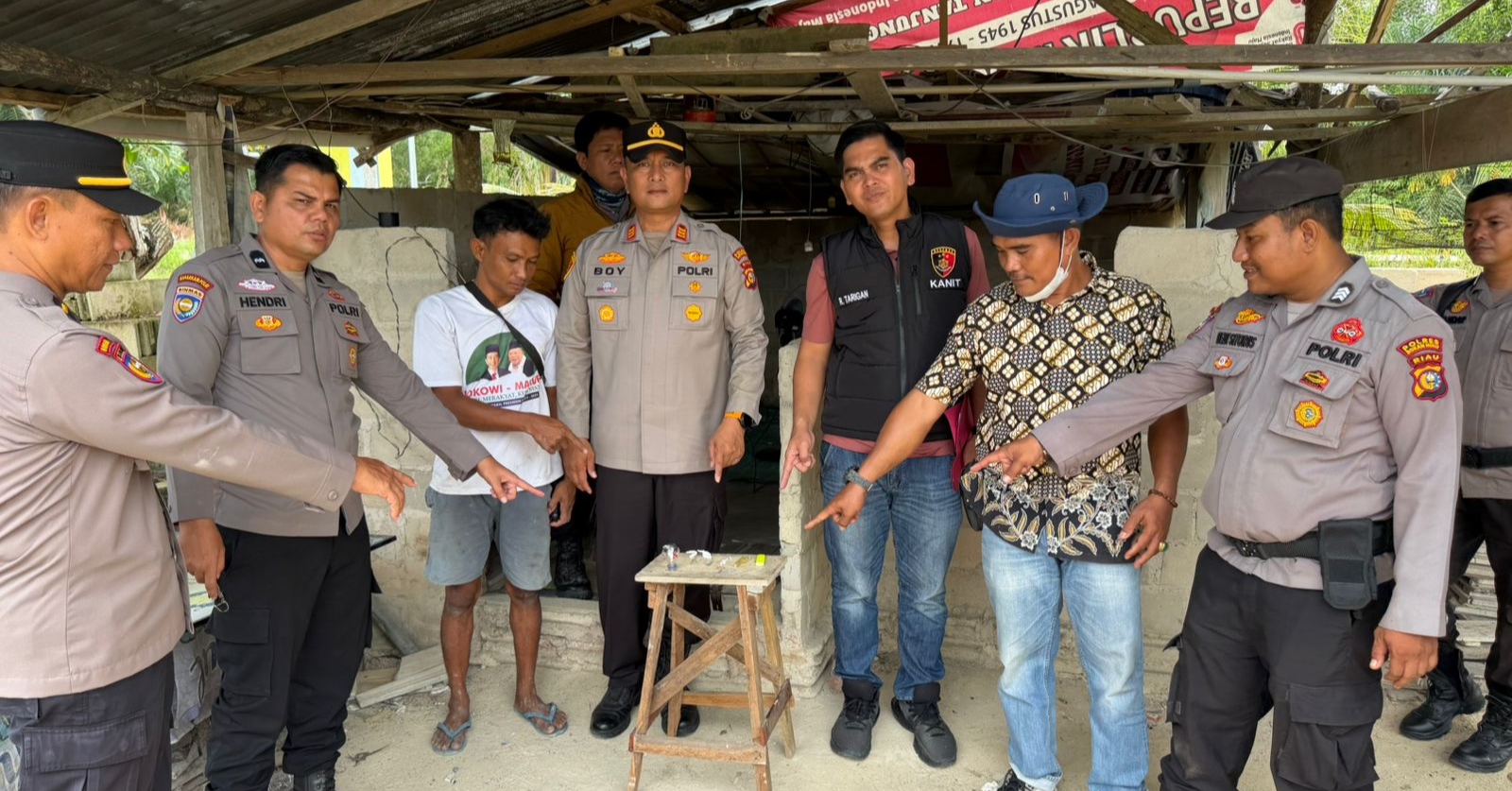 Kali Ini Polsek Pujud Patroli di Desa Tanjung Medan