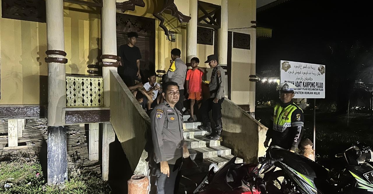Cegah Narkoba dan C3 Polsek Pujud Gelar Patroli dan KRYD