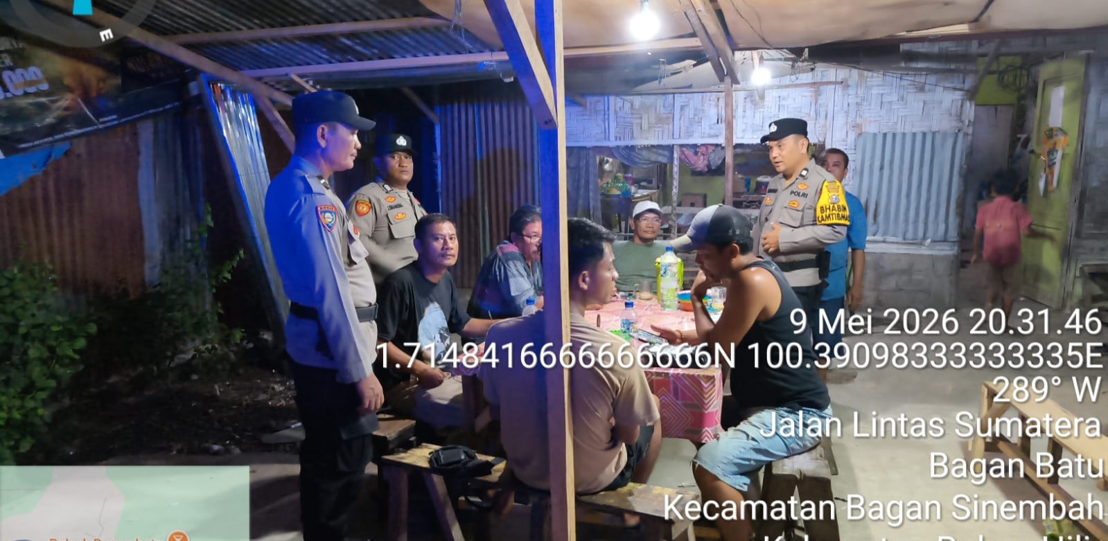 Tekan Peredaran Narkoba Polsek Bagan Sinembah Gelar Razia